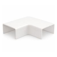 Canalit platte bocht met bodemstuk voor Systeem25 leidingkoker 25x13mm wit RAL9010 - 2 stuks | 932001