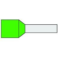 Klemko geïsoleerde adereindhuls 16 mm² afwijkende kleur groen penlengte 12mm 100 stuks | 726090