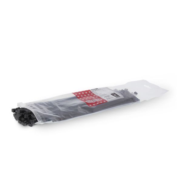 Bundelband herbruikbaar 280 x 7,5mm zwart 100 stuks