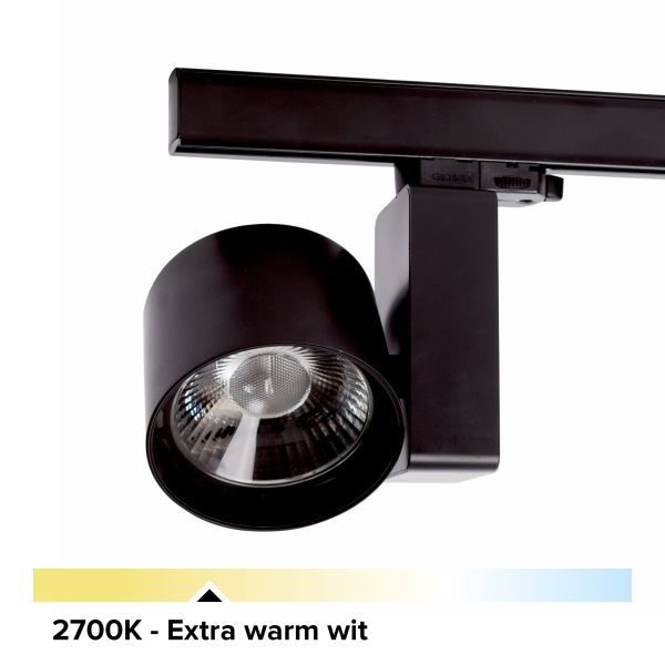 B-Railspot zwart, 33W, 3500 lumen, 2700K, 30°