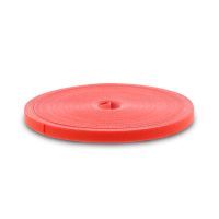 Klittenband tweezijdig 12,5mm rood - rol van 22,5m