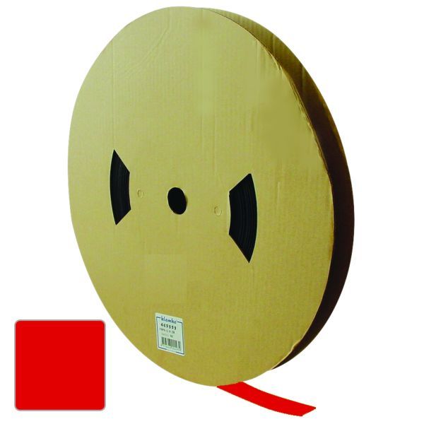 Enkelwandige krimpkous  3:1 rood 24/8 RD - 50 mtr