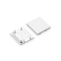 Eindkap voor Profiel 30 type 30-08, wit