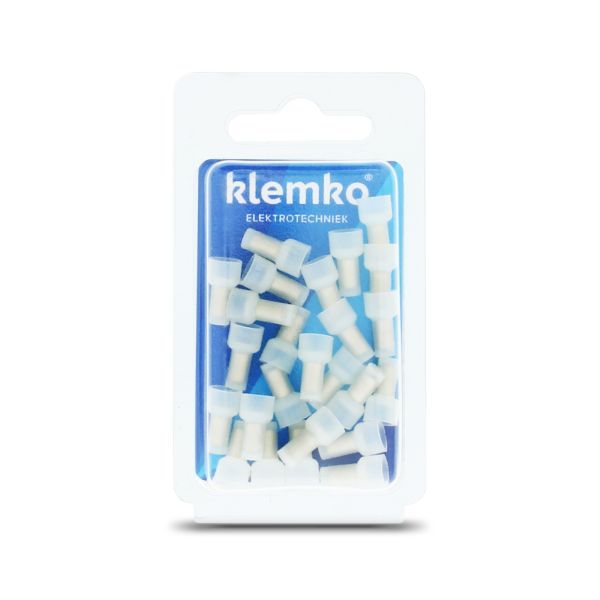 Klemko blister geïsoleerde nylon eindverbinders D=2,3mm 25 stuks | 171325