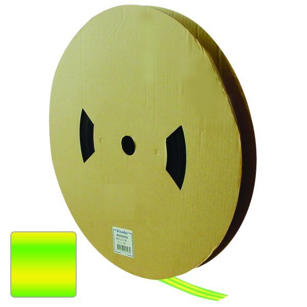 Haspel Krimpkous Polyolefin Geel / Groen krimpt 1:2 D=4.8mm