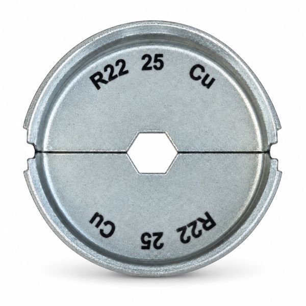 Klemko inzetmatrijs MS22 kabelschoen DIN40500 doorsnede 25mm² zeskantpersing