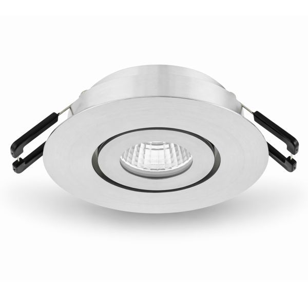 Lumiko Siena COB richtbare LED spot RVS look 3,1W, 350mA 4000K