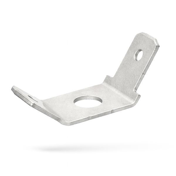 Tab voor Vlakstekerhuls 6,3x0,8 boutgat M6 H=45°