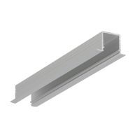 Profiel 10 inbouw 2 meter grijs geschikt voor cob ledstrips van 8mm voor een homogeen lichtbeeld