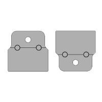 Wezag inzetmatrijs naar eigen persvorm te bewerken, blanke matrijs
