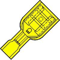 Vol.Geïsol. Vlakstekerhuls 6,3x0,8mm voor 4,0-6,0 mm², PVC