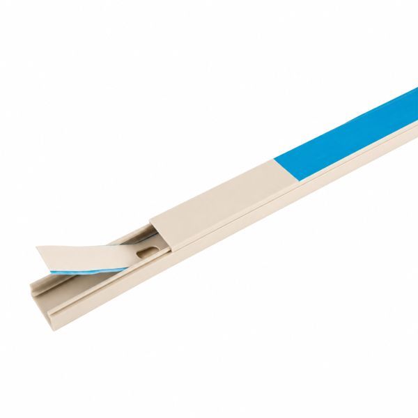 Canalit Systeem25 leidingkoker met uitscheurbare bodem 25x13mm crème RAL1013  van 3 meter - 1 stuk | 930110