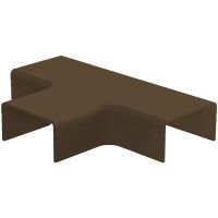 T-stuk met bodemstuk 25x13mm bruin