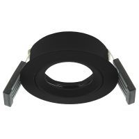 Rond Lumiko modulair inbouw armatuur, 78mm, zwart, kantelbaar
