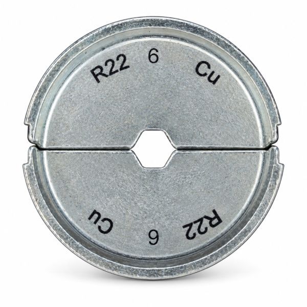 Klemko inzetmatrijs MS22 kabelschoen DIN40500 doorsnede 6mm² zeskantpersing