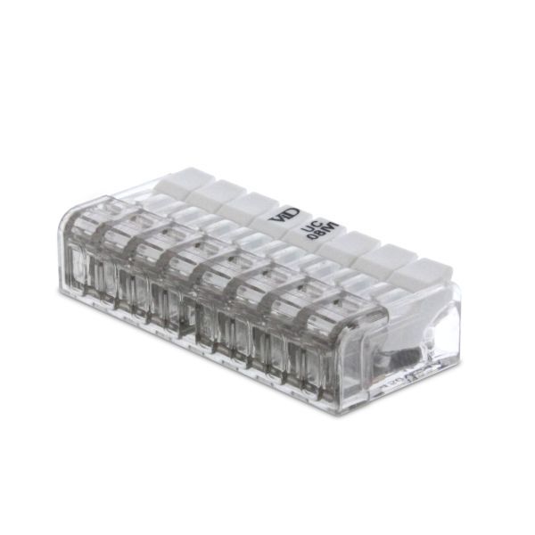 Klemko Mini insteek lasklem met hendel 8-polig, 0,2–2,5 mm²; 25A; 450V 25 stuks | 101708