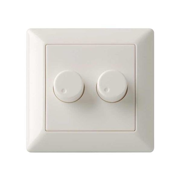 Lumiko afdekking voor de duo led dimmer Jung RAL9010 wit | 891212