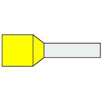 Klemko geïsoleerde adereindhuls 150 mm² standaard type geel penlengte 32mm 25 stuks | 720137