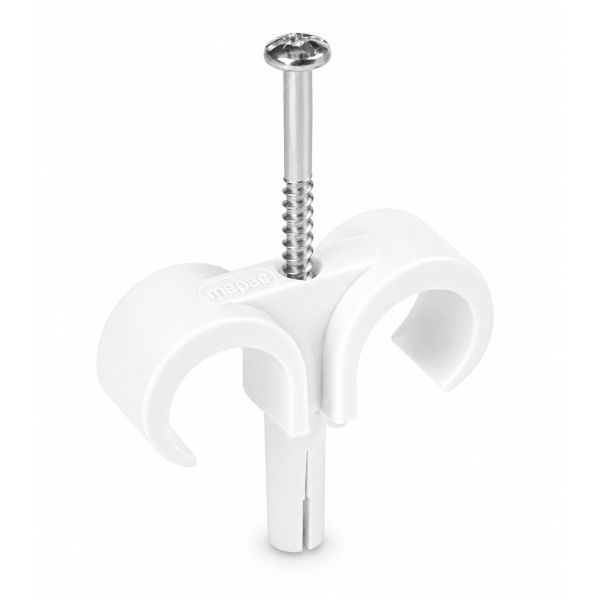 Mepac plugclip schroef duo transparant 16-19mm 100 stuks | 421755