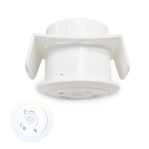 Aanwezigheidsmelder plafond inbouw pir 10,8-28Vdc, uitgang