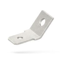 Tab voor Vlakstekerhuls 4,8x0,8 boutgat M3 H=45°