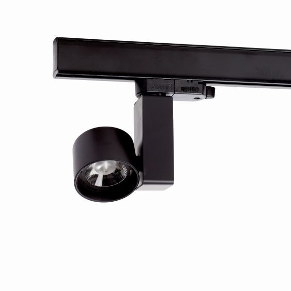 B-Railspot zwart, 10W, 1100 lumen, 3000K, 15°, dimbaar