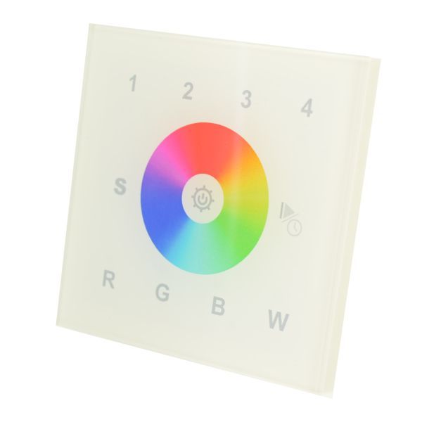 DMX RGB master voor muur inbouw. Wit