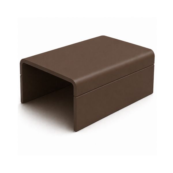 Canalit eindstuk voor Systeem25 leidingkoker 25x13mm bruin RAL8028 - 2 stuks | 933041