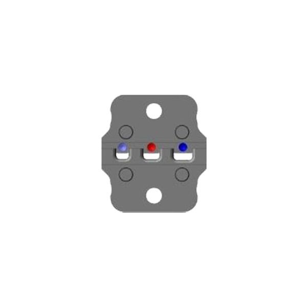Wezag inzetmatrijs voor geïsoleerde vlakstekers en vlakstekerhulzen, 0,14-2,5mm²