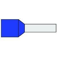 Klemko geïsoleerde adereindhuls 50 mm² standaard type blauw penlengte 25mm 25 stuks | 720132