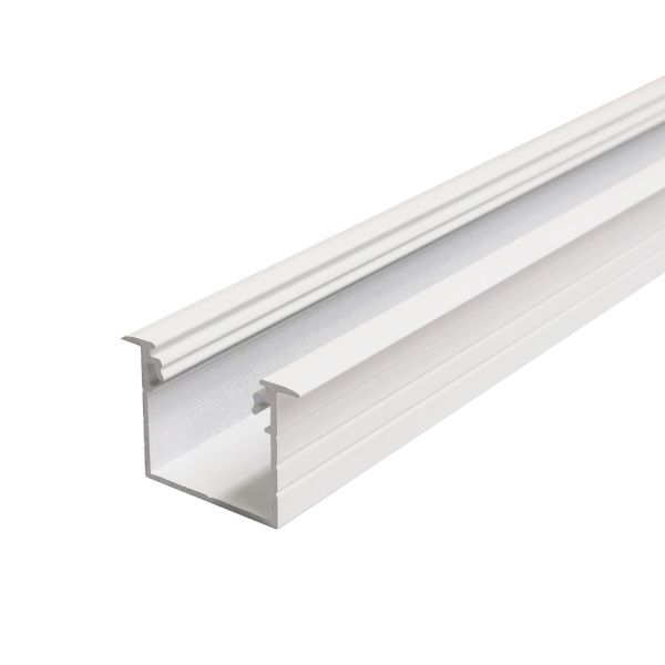 Profiel 20, inbouw, wit, 2 meter