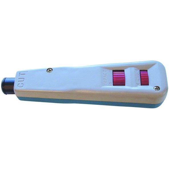 Punchdown tool instelbaar incl Krone LSA+,110/88,630A,66 mes