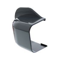 Muurafdekkap 125x75mm, antraciet grijs