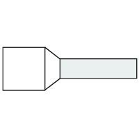 Klemko geïsoleerde adereindhuls 0,5 mm² standaard type wit penlengte 8mm 500 stuks | 720020