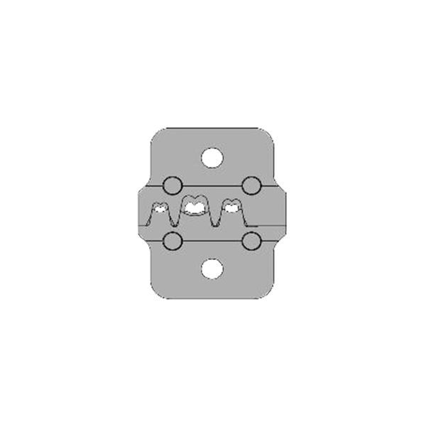 Wezag inzetmatrijs voor ongeïsoleerde vlakstekerhulzen met tab 6,3