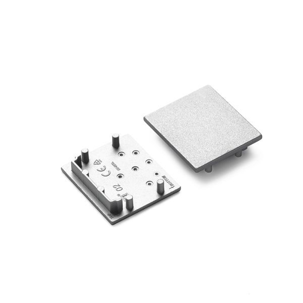 Eindkap voor Profiel 30 type 30-02, wit