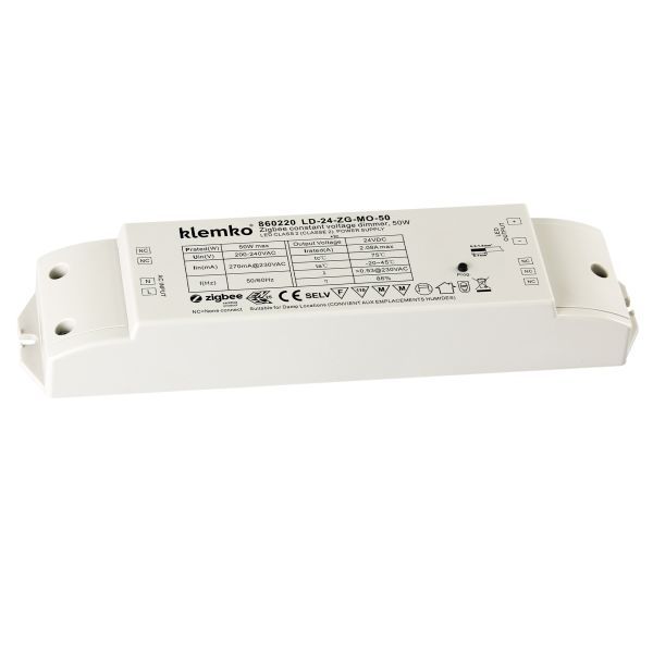 Lumiko led driver IP20 constante spanning 24V, 50W, Zigbee, dimbaar | 860220