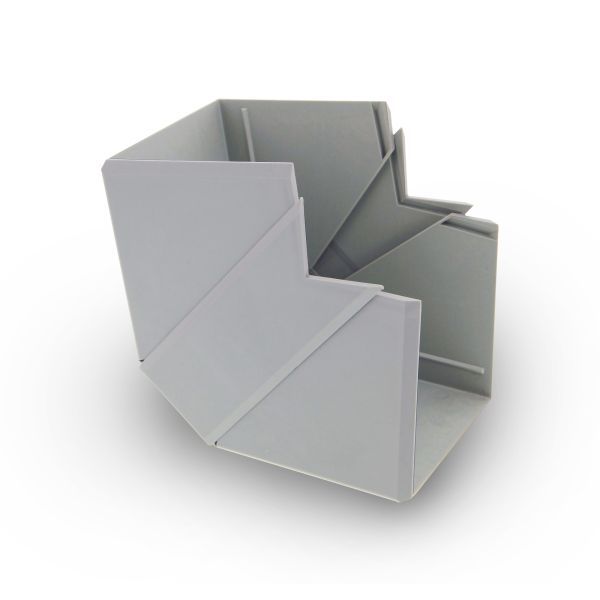 Buitenhoek 60x60mm grijs