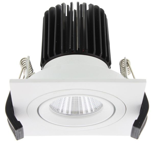 Boreano LED spot, 13W, 350mA, 1150 lumen, 2700K, vierkant 90mm