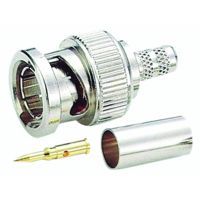 Klemko BNC 75 ohm kabeldeel male recht krimp kabel Coax 12 | 183105