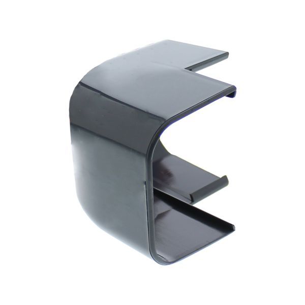 Ronde buitenbocht 125x75mm, antraciet grijs