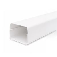 Canalit leidingkanaal voor airco's en warmtepompen wit RAL9001 140x90mm - verpakt 2 meter | 940280