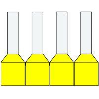 Klemko geïsoleerde adereindhuls op band geel 1 mm² penlengte = 8mm afwijkende kleur 500 stuks | 728130