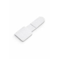 Mepac plakzadel klittenband 28x90mm wit 100 stuks | 455755