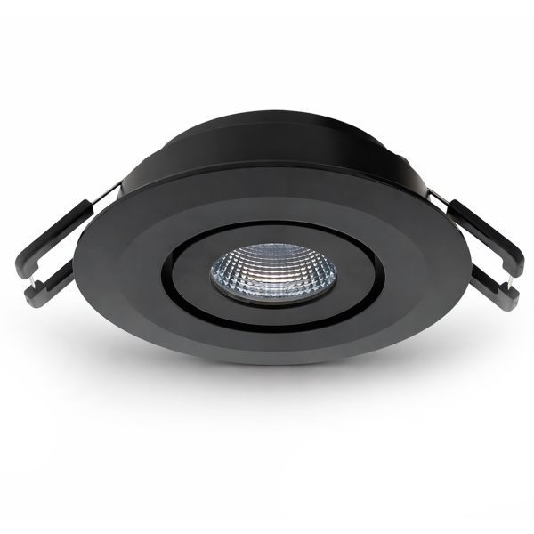 Lumiko Siena COB richtbare LED spot zwart 3,1W, 350mA 2700K