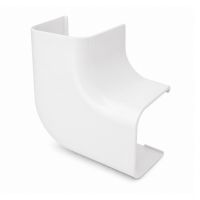 Canalit platte bocht voor leidingkanaal airco wit RAL9010 125x75mm | 941775