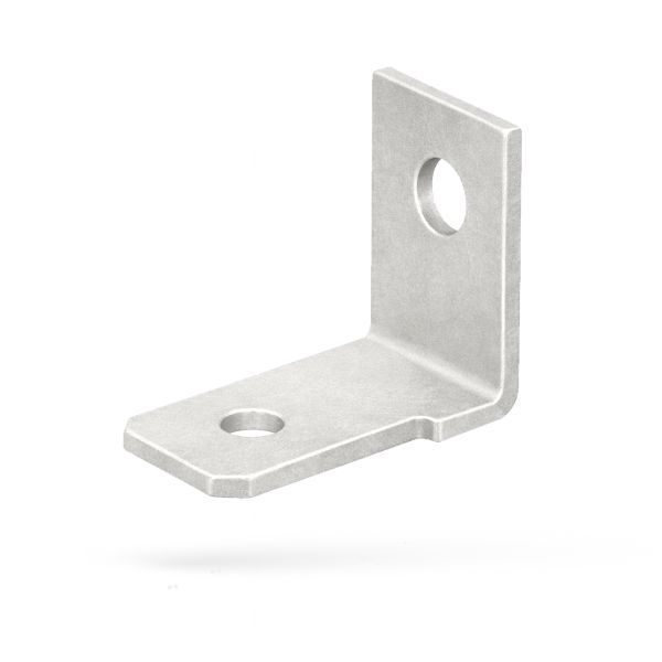 Tab voor Vlakstekerhuls 6,3x0,8 boutgat M3 H=90°