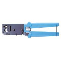 Sperkrimptang met strip&knipfunctie voor RJ10,11&12 connector