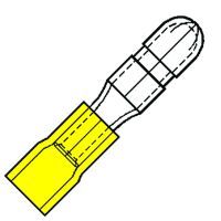 Nylon Geïsoleerde Rondsteker 5mm voor draad 4,0-6,0 mm² easy