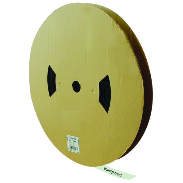 Haspel Krimpkous Polyolefin Transparant krimpt 1:2 D=25.4mm